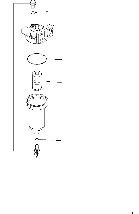 Схема запчастей Komatsu GD405A-3 - ВОДООТДЕЛИТЕЛЬ(№-) КОМПОНЕНТЫ ДВИГАТЕЛЯ И ЭЛЕКТРИКА