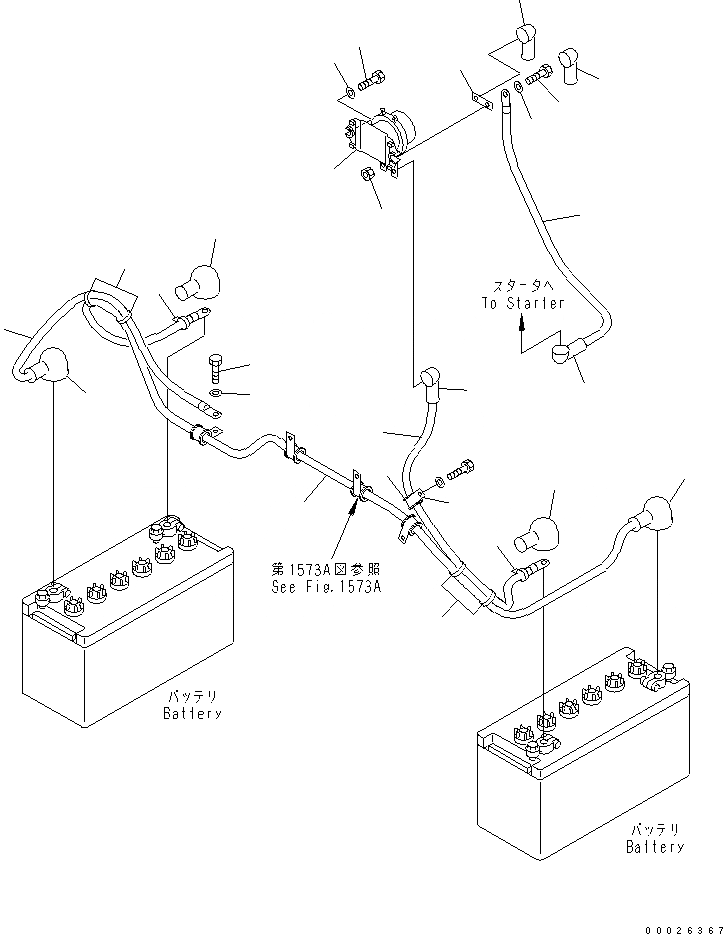 Схема запчастей Komatsu GD405A-3 - ЭЛЕКТРИКА (ЛИНИЯ АККУМУЛЯТОРА)(№-) КОМПОНЕНТЫ ДВИГАТЕЛЯ И ЭЛЕКТРИКА