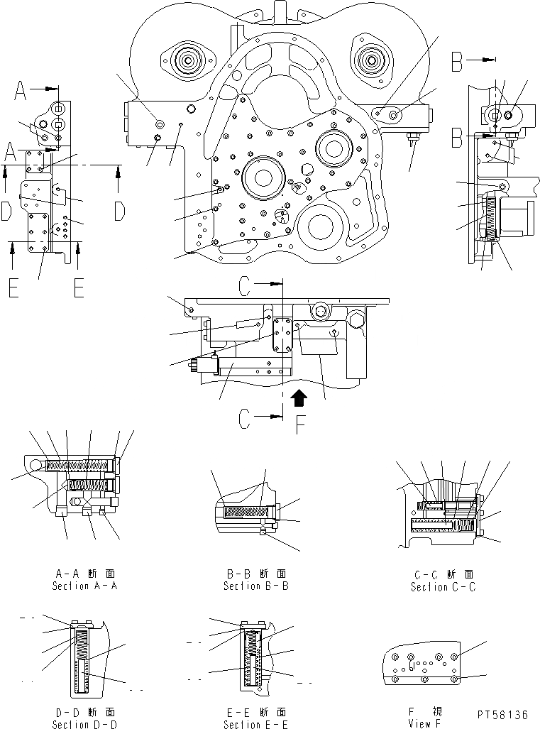 Схема запчастей Komatsu GD405A-3 - ТРАНСМИССИЯ (ГИДРОТРАНСФОРМАТОР) (/) СИЛОВАЯ ПЕРЕДАЧА