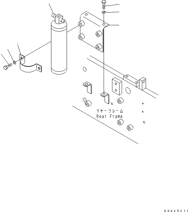 Схема запчастей Komatsu GD405A-3 - КОНДИЦ. ВОЗДУХА (РЕЗЕРВН. БАК И КОРПУС)(№-) РАМА И ЧАСТИ КОРПУСА