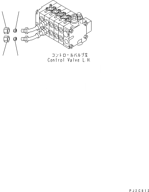 Схема запчастей Komatsu GD405A-3 - ГИДРОЛИНИЯ (ЗАГЛУШКА) (С 7MM ОТВАЛ)(№-999) ГИДРАВЛИКА