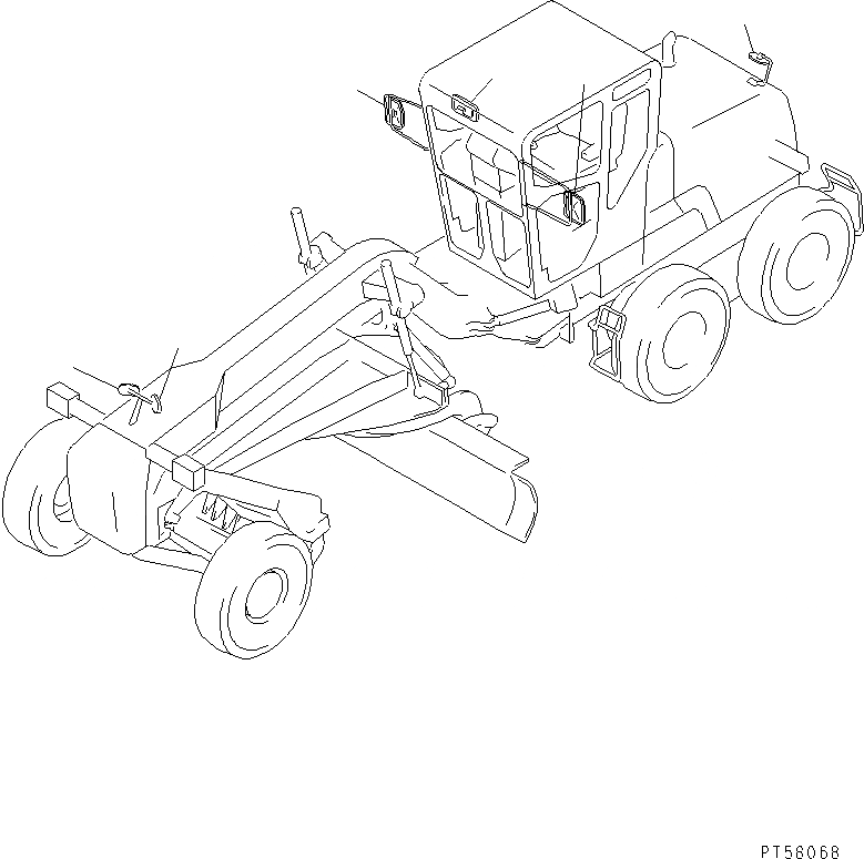 Схема запчастей Komatsu GD405A-3 - MIRROR(№-999) ЧАСТИ BOOK