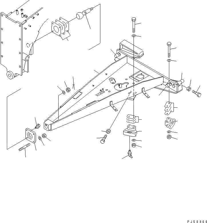 Схема запчастей Komatsu GD405A-3S - СЦЕПНОЕ УСТРОЙСТВО (С ЗУБЧ. МУФТОЙ ЦИРКУЛ. РЕВЕРСА) РАБОЧЕЕ ОБОРУДОВАНИЕ