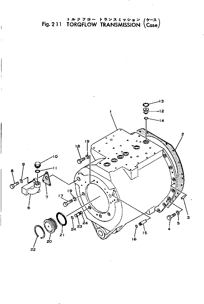 Схема запчастей Komatsu GD40HT-2 - ТОРКФЛОУ ТРАНСМИССИЯ (КОРПУС) СИЛОВАЯ ПЕРЕДАЧА
