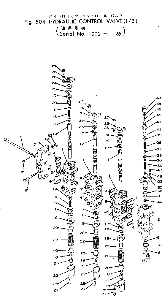 Схема запчастей Komatsu GD40HT-2 - ГИДРАВЛ УПРАВЛЯЮЩ. КЛАПАН (/)(№-) РАБОЧЕЕ ОБОРУДОВАНИЕ И ITS СИСТЕМА УПРАВЛЕНИЯ