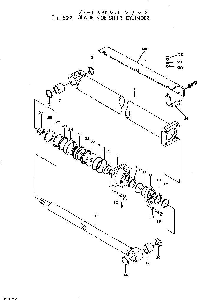 Схема запчастей Komatsu GD40HT-2 - ЦИЛИНДР СДВИГ. ОТВАЛА РАБОЧЕЕ ОБОРУДОВАНИЕ И ITS СИСТЕМА УПРАВЛЕНИЯ
