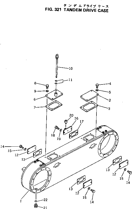 Схема запчастей Komatsu GD500R-2A - КОРПУС СДВОЕННОГО ПРИВОДА СДВОЕНН. ПРИВОД И КОЛЕСА