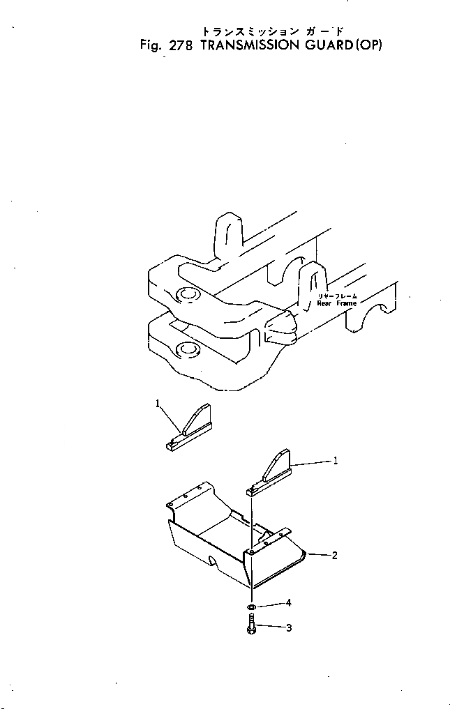 Схема запчастей Komatsu GD505A-2 - ТРАНСМИССИЯ ЧАСТИ КОРПУСА (OP) СИЛОВАЯ ПЕРЕДАЧА