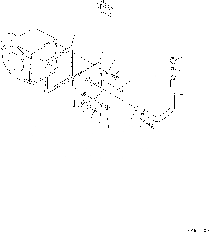 Схема запчастей Komatsu GD505A-3A - КОРПУС КОНЕЧН. ПЕРЕДАЧИ (NO-SПАЛЕЦ ДИФФЕРЕНЦ. ТИП) (/) СИЛОВАЯ ПЕРЕДАЧА