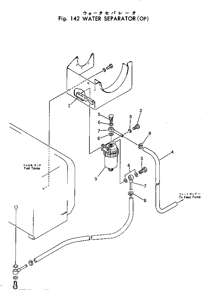 Схема запчастей Komatsu GD505A-2 - ВОДООТДЕЛИТЕЛЬ (OP) КОМПОНЕНТЫ ДВИГАТЕЛЯ И ЭЛЕКТРИКА