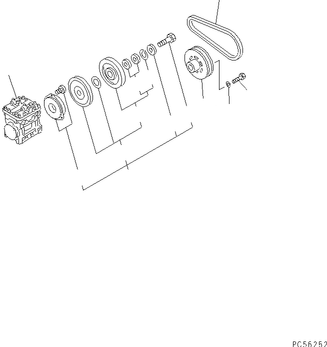 Схема запчастей Komatsu GD505A-3 - КОНДИЦ. ВОЗДУХА (/9) (КОМПРЕССОР И КОМПОНЕНТЫ)(№-7) РАМА И ЧАСТИ КОРПУСА
