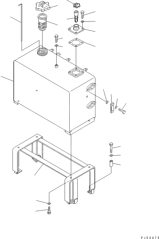 Схема запчастей Komatsu GD511A-1 - ТОПЛИВН. И ГИДР. БАК. (С ВОДООТДЕЛИТЕЛЕМ И ROPS) КОМПОНЕНТЫ ДВИГАТЕЛЯ И ЭЛЕКТРИКА