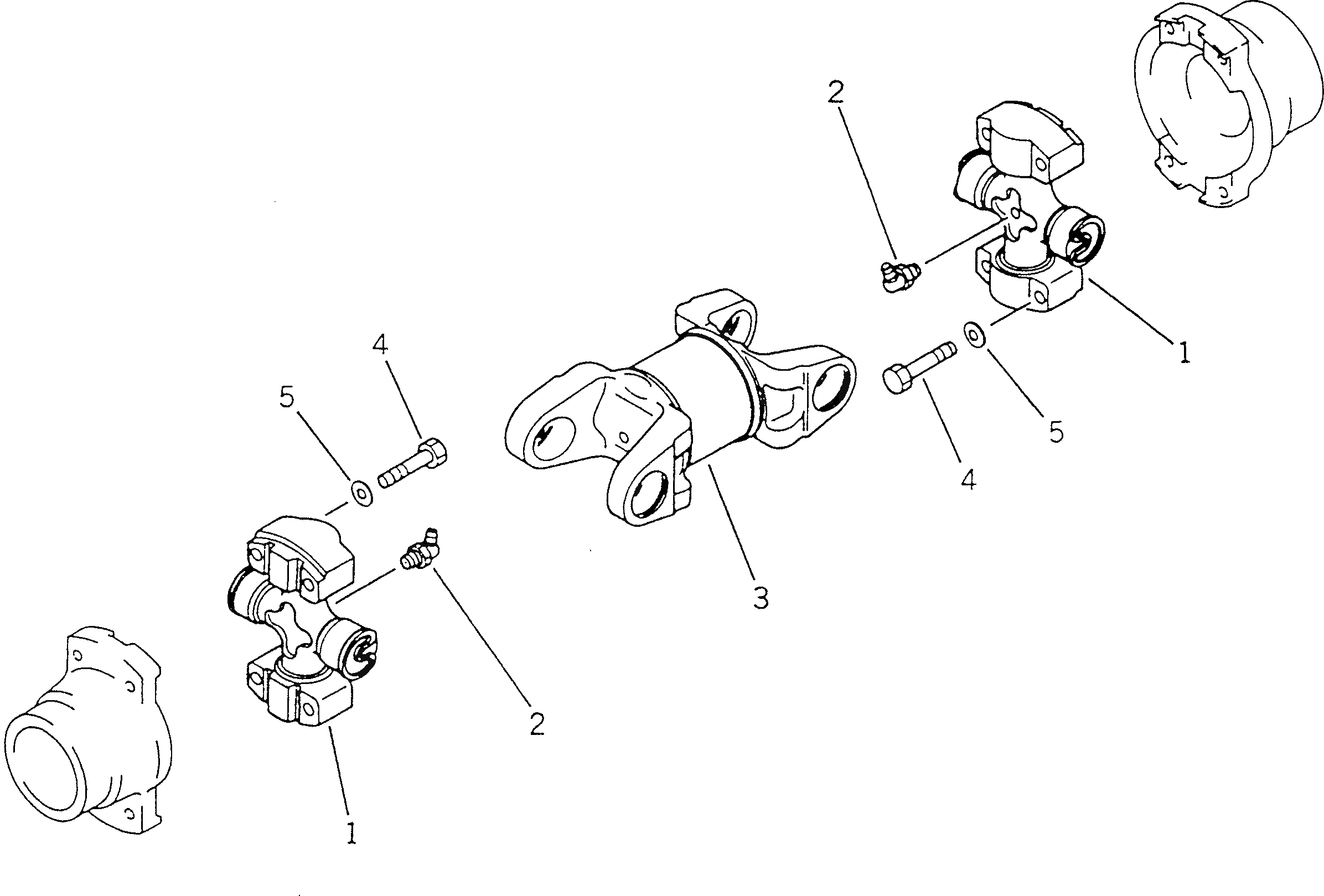 Схема запчастей Komatsu GD511A-1 - ВЕДУЩ. ВАЛ СИЛОВАЯ ПЕРЕДАЧА