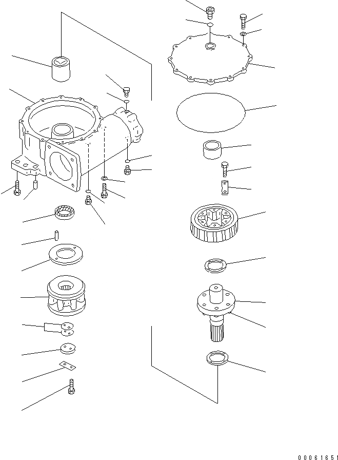Схема запчастей Komatsu GD511A-1 - КОЛЬЦЕВ.РЕВЕРС ПРИВОД (МУФТА ТИП) (/) РАБОЧЕЕ ОБОРУДОВАНИЕ