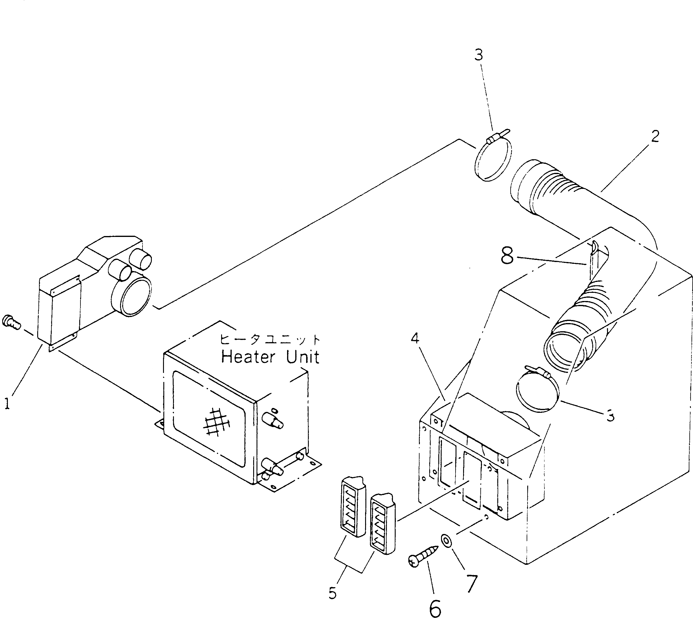 Схема запчастей Komatsu GD525A-1 - ОБОГРЕВАТЕЛЬ. (/) (РЕШЕТКА) РАМА И ЧАСТИ КОРПУСА