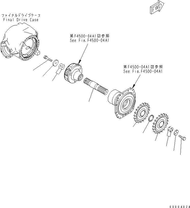 Схема запчастей Komatsu GD555-3A - ЗАДН. МОСТ (КОНЕЧНАЯ ПЕРЕДАЧА) (ГТР ВАЛ) (бЛОК. ДИФФЕРЕНЦИАЛА ТИП) ТРАНСМИССИЯ