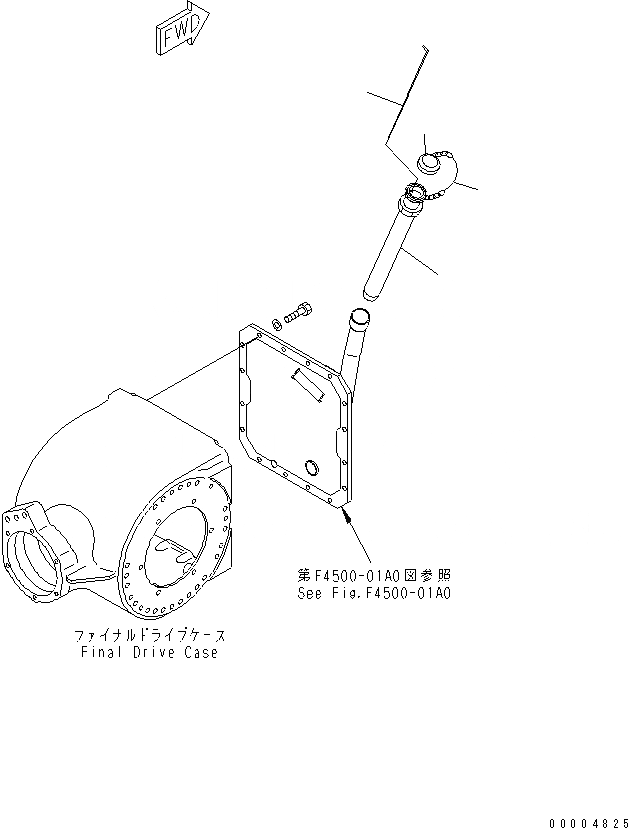 Схема запчастей Komatsu GD555-3A - ЗАДН. МОСТ (КОНЕЧНАЯ ПЕРЕДАЧА) (НАПОЛНИТЕЛЬ ТРУБКА) (NO ДИФФЕРЕНЦ.) ТРАНСМИССИЯ