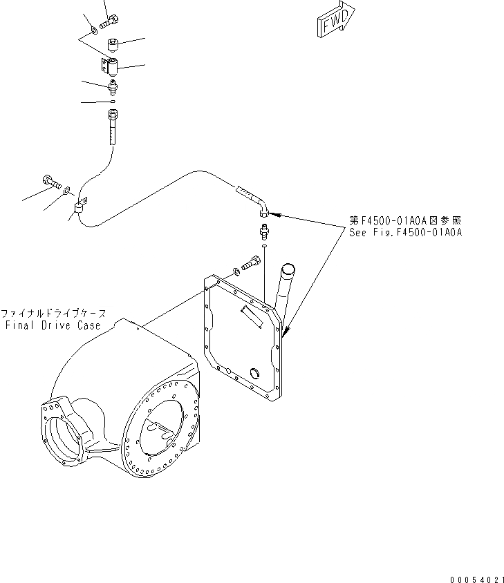 Схема запчастей Komatsu GD555-3A - КОНЕЧНАЯ ПЕРЕДАЧА САПУН(№-) ТРАНСМИССИЯ