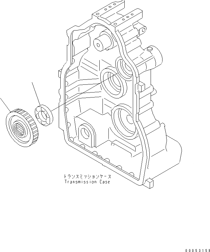Схема запчастей Komatsu GD555-3A - ТРАНСМИССИЯ (ПРИВОД) ТРАНСМИССИЯ