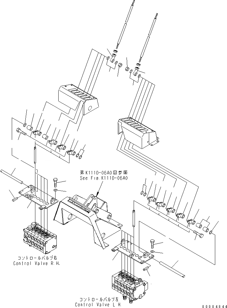 Схема запчастей Komatsu GD555-3A - РЫЧАГ УПРАВЛЕНИЯ РАБОЧИМ ОБОРУДОВАНИЕМ (С РЫХЛИТЕЛЕМ ИЛИ SCARIFIRE) КАБИНА ОПЕРАТОРА И СИСТЕМА УПРАВЛЕНИЯ