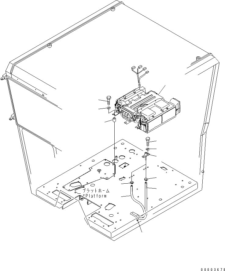Схема запчастей Komatsu GD555-3A - КОНДИЦ. ВОЗДУХА (ПАНЕЛЬ УПРАВЛЕНИЯ И БЛОК КОНДИЦИОНЕРА) КАБИНА ОПЕРАТОРА И СИСТЕМА УПРАВЛЕНИЯ