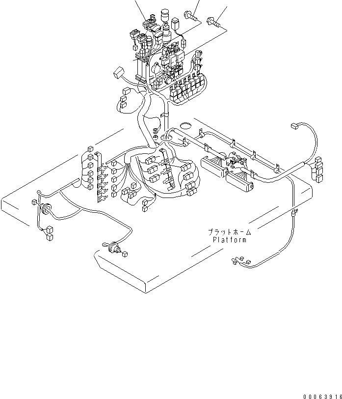 Схема запчастей Komatsu GD555-3A - РАБОЧ. ОСВЕЩЕНИЕ ПЕРЕКЛЮЧАТЕЛЬ КАБИНА ОПЕРАТОРА И СИСТЕМА УПРАВЛЕНИЯ