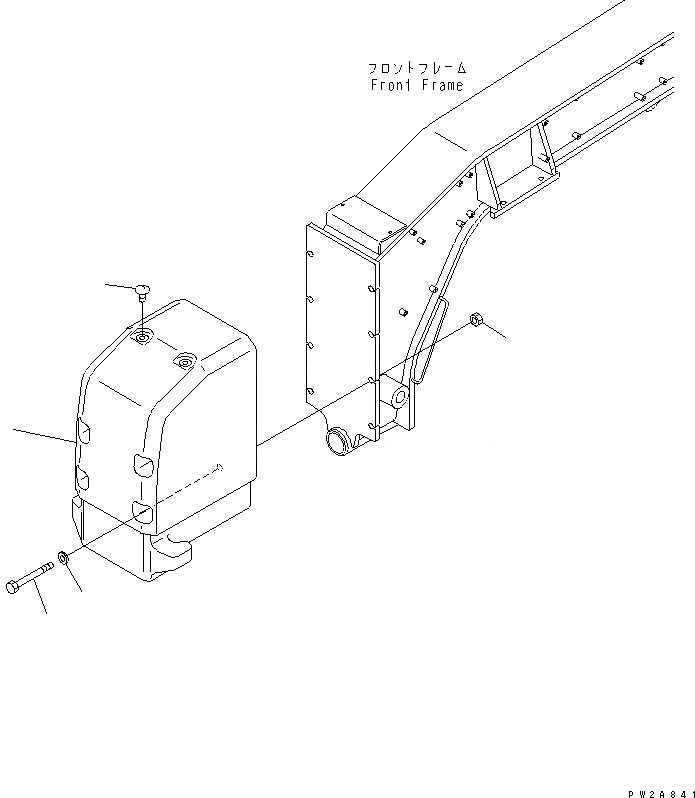 Схема запчастей Komatsu GD555-3A - PUSHER ВЕС ЧАСТИ КОРПУСА