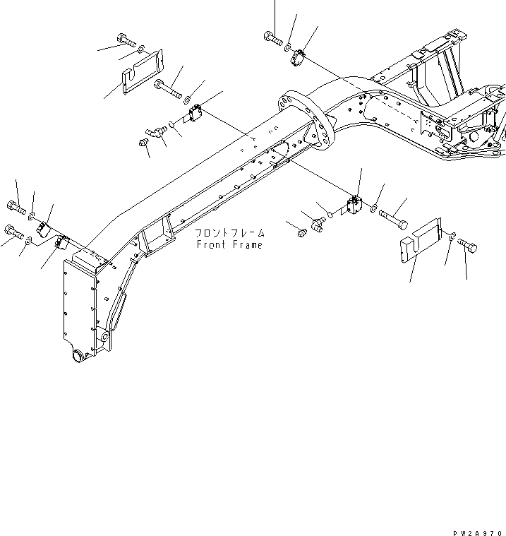 Схема запчастей Komatsu GD555-3 - КЛАПАН (ДЛЯ ГИДРОЛИНИЯ) (/)(№-) ГИДРАВЛИКА