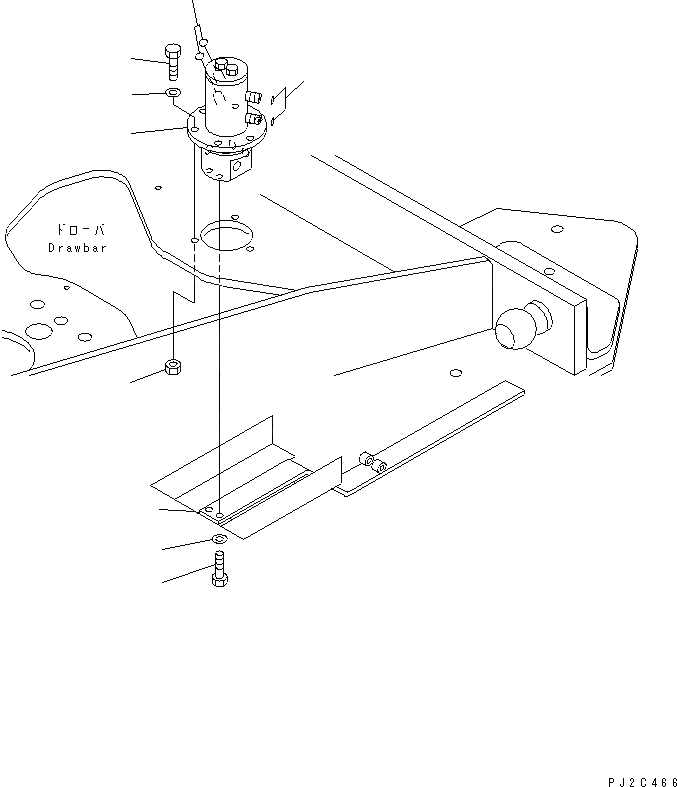 Схема запчастей Komatsu GD555-3 - КЛАПАН (ДЛЯ ГИДРОЛИНИЯ) (/)(№-) ГИДРАВЛИКА