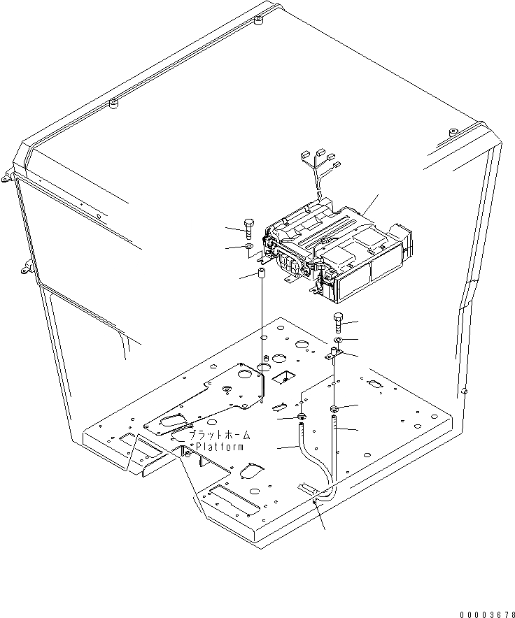 Схема запчастей Komatsu GD555-3 - КОНДИЦ. ВОЗДУХА (ПАНЕЛЬ УПРАВЛЕНИЯ И БЛОК КОНДИЦИОНЕРА)(№-) КАБИНА ОПЕРАТОРА И СИСТЕМА УПРАВЛЕНИЯ