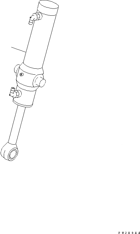 Схема запчастей Komatsu GD555-3 - ЦИЛИНДР РЫХЛИТЕЛЯ(№-) РАБОЧЕЕ ОБОРУДОВАНИЕ