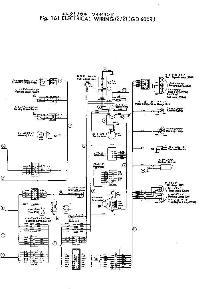Схема запчастей Komatsu GD600R-1 - ЭЛЕКТР. ЭЛЕКТРОПРОВОДКА (/) КОМПОНЕНТЫ ДВИГАТЕЛЯ И ЭЛЕКТРИКА