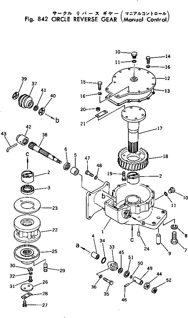 Схема запчастей Komatsu GD600R-1 - КОЛЬЦЕВ.РЕВЕРС ПРИВОД (РУЧН. УПРАВЛ-Е) ОПЦИОННЫЕ КОМПОНЕНТЫ