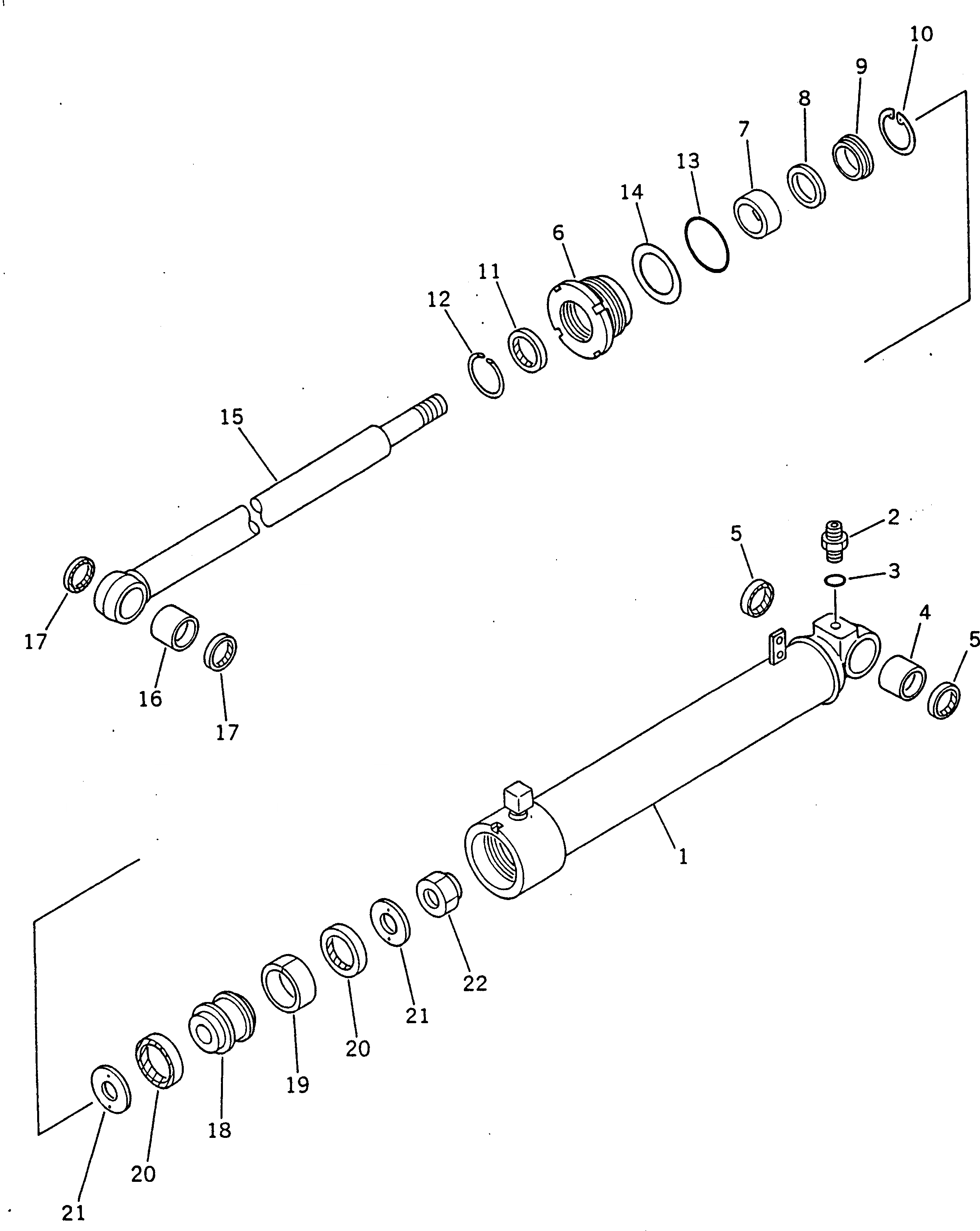 Схема запчастей Komatsu GD600R-3 - ПОВОРОТН. ОТВАЛ Д/СНЕГА ЦИЛИНДР (ДЛЯ ANGLING) ОПЦИОННЫЕ КОМПОНЕНТЫ