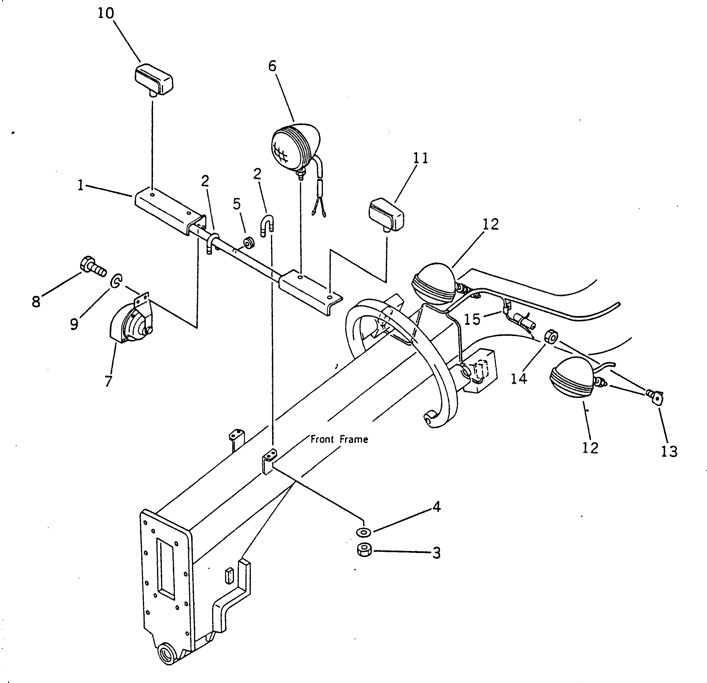 Схема запчастей Komatsu GD605A-3 - ЭЛЕКТРИКА КОМПОНЕНТЫ ДВИГАТЕЛЯ И ЭЛЕКТРИКА