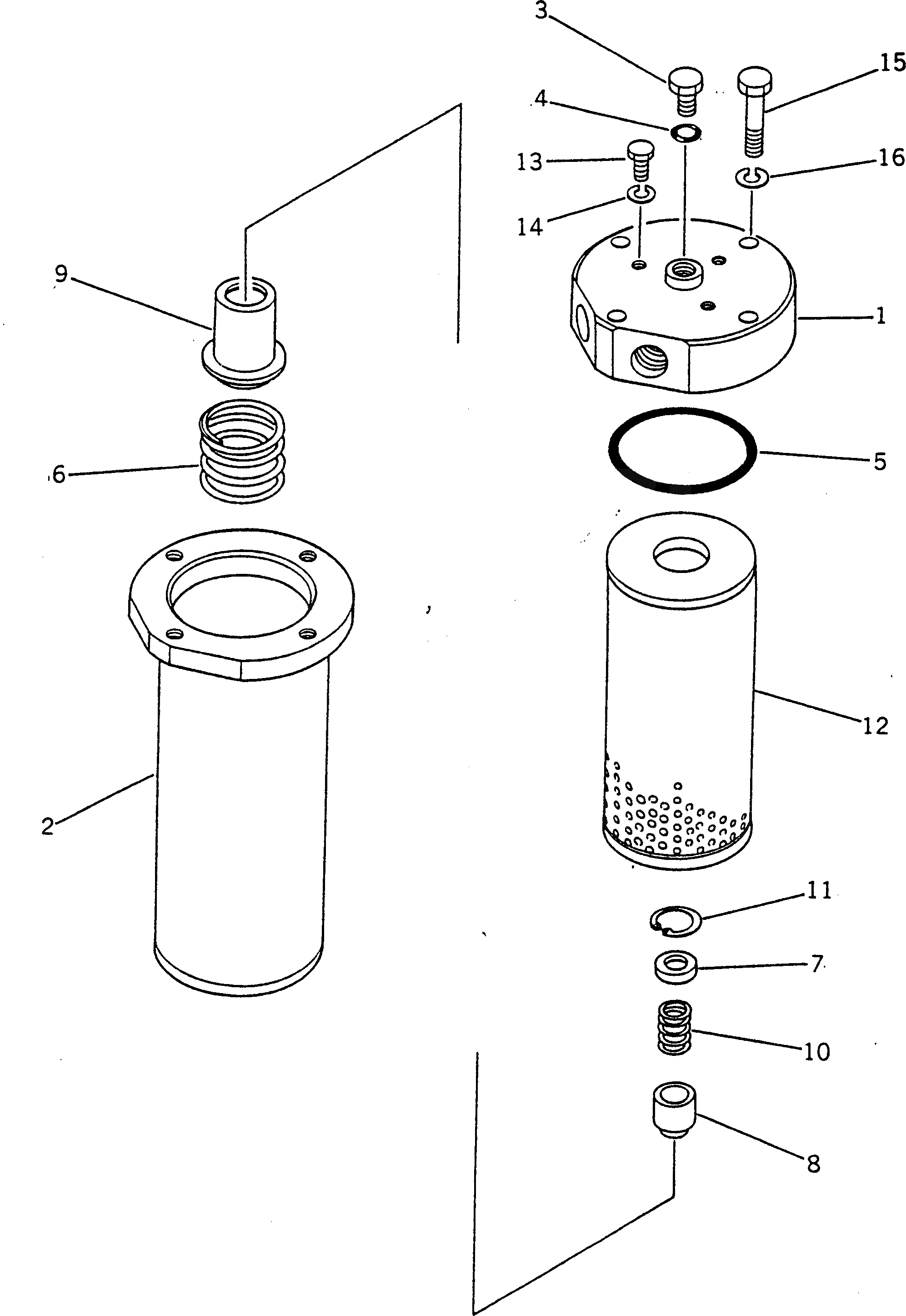 Схема запчастей Komatsu GD605A-3 - ТРАНСМИССИЯ ФИЛЬТР. СИЛОВАЯ ПЕРЕДАЧА