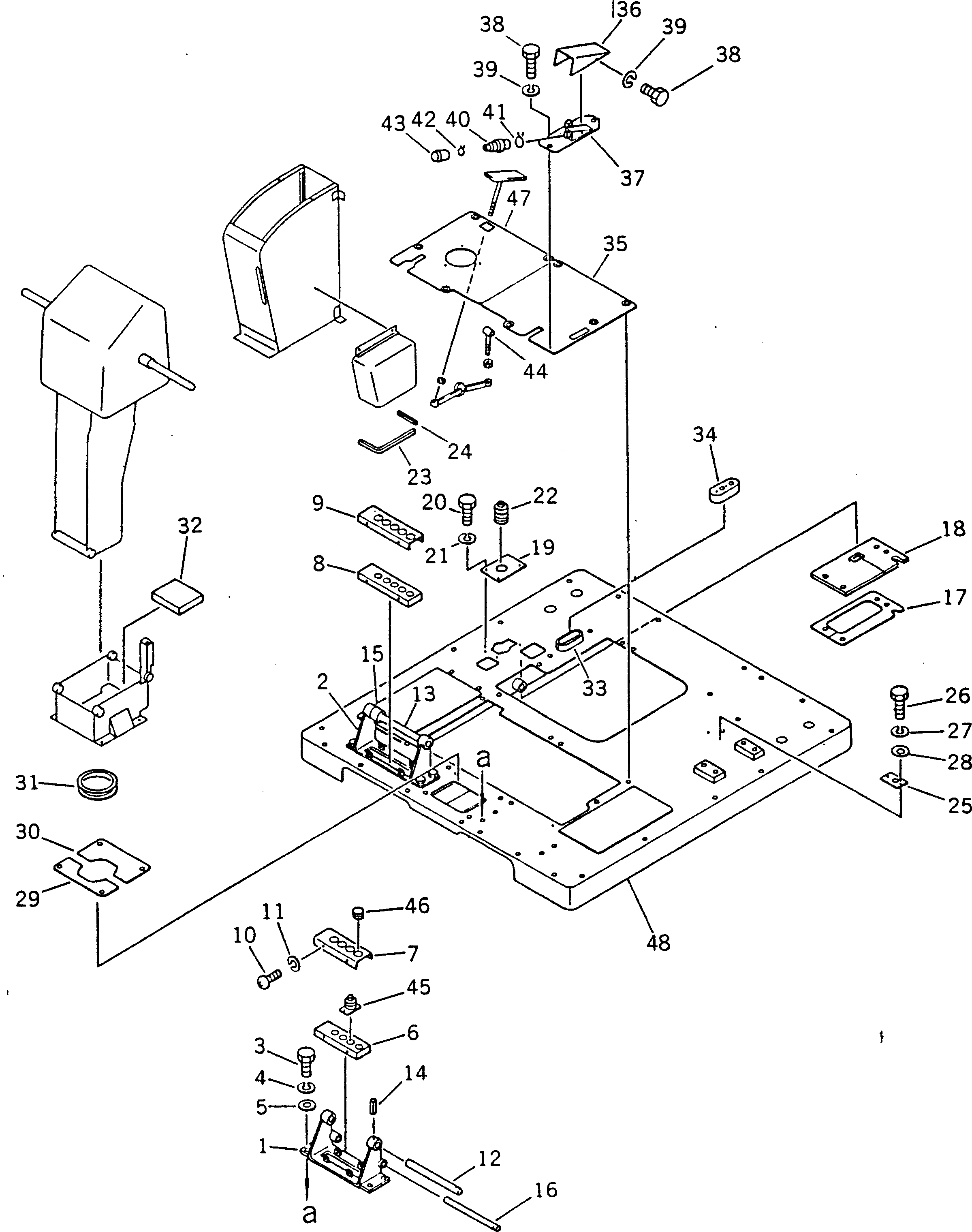 Схема запчастей Komatsu GD605A-3 - КАБИНА ОПЕРАТОРА ДЛЯ ОПЦИОННЫЕ КОМПОНЕНТЫ