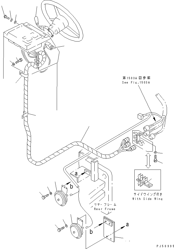 Схема запчастей Komatsu GD605A-5S - ЭЛЕКТРИКА (ЛИНИЯ ПАНЕЛИ МОНИТОРА)(№-) КОМПОНЕНТЫ ДВИГАТЕЛЯ И ЭЛЕКТРИКА