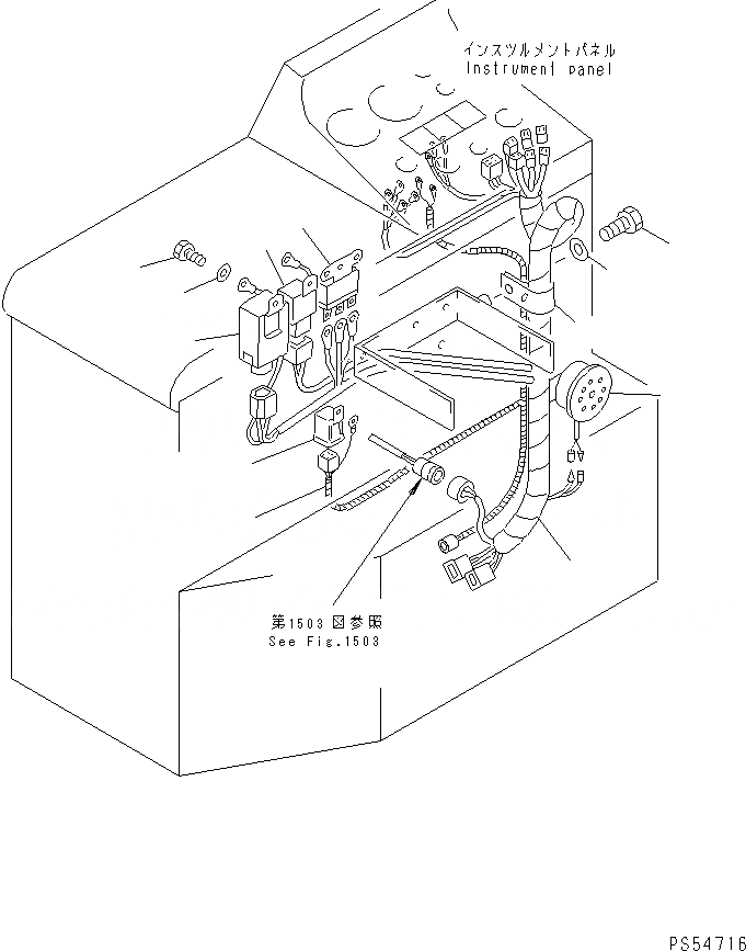 Схема запчастей Komatsu GD605A-5S - ЭЛЕКТРИКА (ЛИНИЯ ПАНЕЛИ ПРИБОРОВ)(№-9) КОМПОНЕНТЫ ДВИГАТЕЛЯ И ЭЛЕКТРИКА