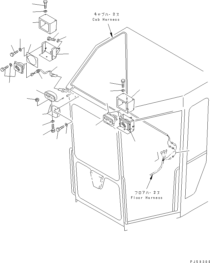 Схема запчастей Komatsu GD605A-5S - ПРОТИВОТУМАНН. ФАРЫ И ГОЛОВНОЕ ОСВЕЩЕНИЕ (ДЛЯ СНЕГООЧИСТИТ. V-ТИПА)(№.-7) КОМПОНЕНТЫ ДВИГАТЕЛЯ И ЭЛЕКТРИКА