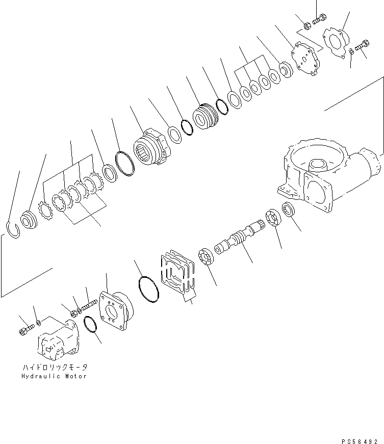 Схема запчастей Komatsu GD605A-5S - КОЛЬЦЕВ.РЕВЕРС ПРИВОД (МУФТА ТИП) (/) РАБОЧЕЕ ОБОРУДОВАНИЕ