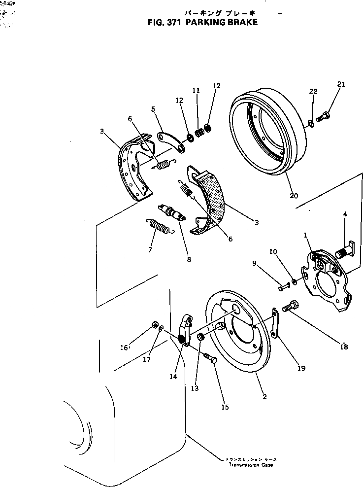 Схема запчастей Komatsu GD605A-3 - СТОЯНОЧНЫЙ ТОРМОЗ СДВОЕНН. ПРИВОД И КОЛЕСА