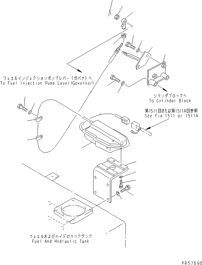 Схема запчастей Komatsu GD605A-5 - СТОП МОТОР ДВИГАТЕЛЯ ЭЛЕМЕНТЫ КРЕПЛЕНИЯ(№-) КОМПОНЕНТЫ ДВИГАТЕЛЯ И ЭЛЕКТРИКА