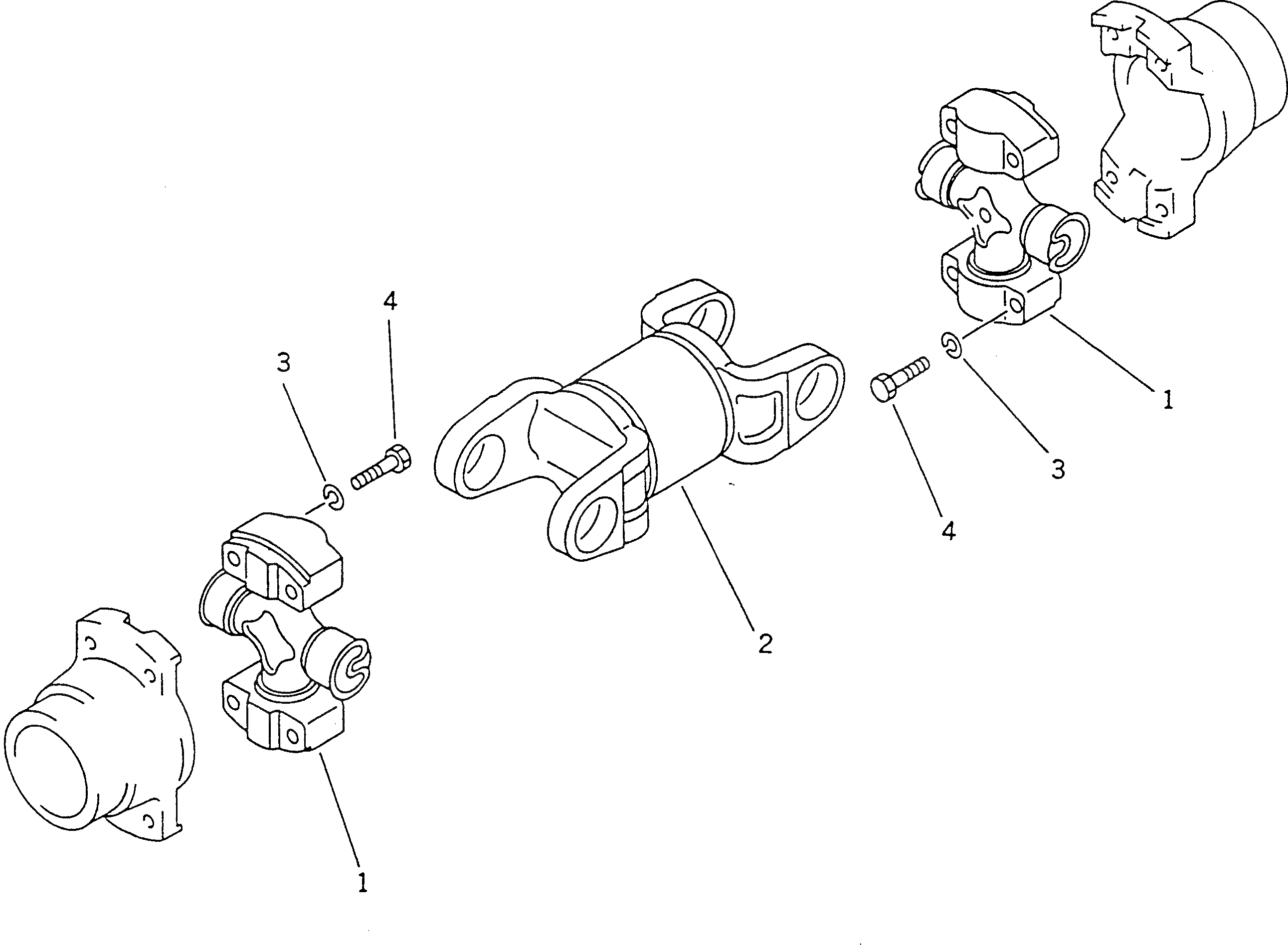 Схема запчастей Komatsu GD621R-1 - ВЕДУЩ. ВАЛ СИЛОВАЯ ПЕРЕДАЧА