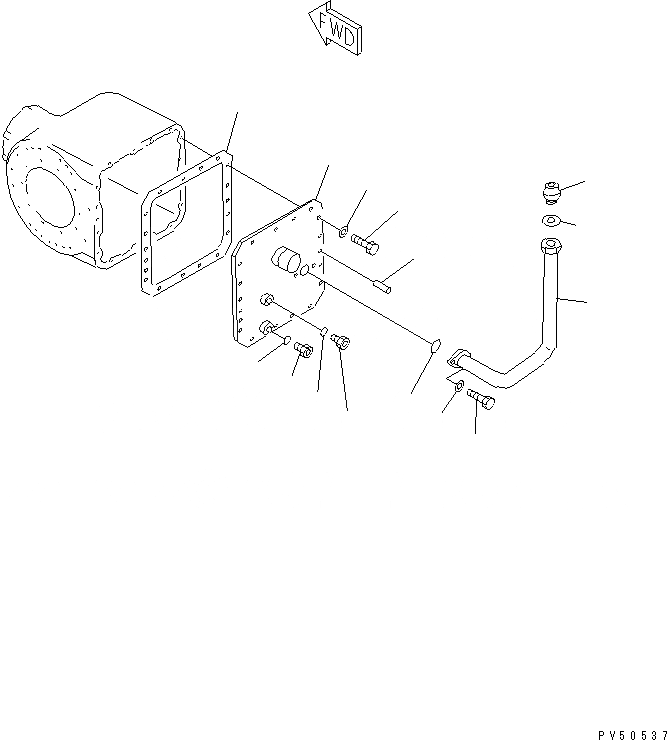 Схема запчастей Komatsu GD621R-1 - КОРПУС КОНЕЧН. ПЕРЕДАЧИ (/) СИЛОВАЯ ПЕРЕДАЧА