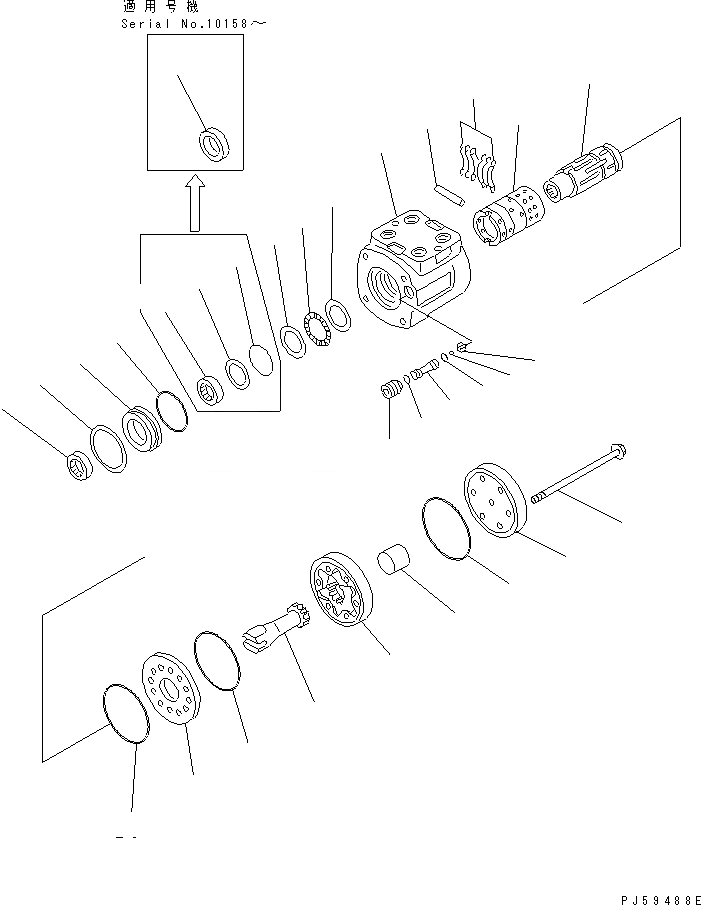 Схема запчастей Komatsu GD621R-1 - КЛАПАН РУЛЕВОГО УПРАВЛЕНИЯ (/) СИЛОВАЯ ПЕРЕДАЧА