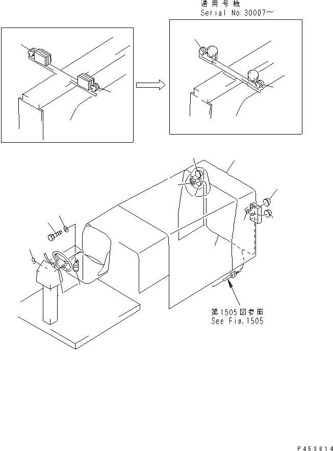 Схема запчастей Komatsu GD623A-1 - СИГНАЛ. ЗАДНЕГО ХОДА КОМПОНЕНТЫ ДВИГАТЕЛЯ И ЭЛЕКТРИКА