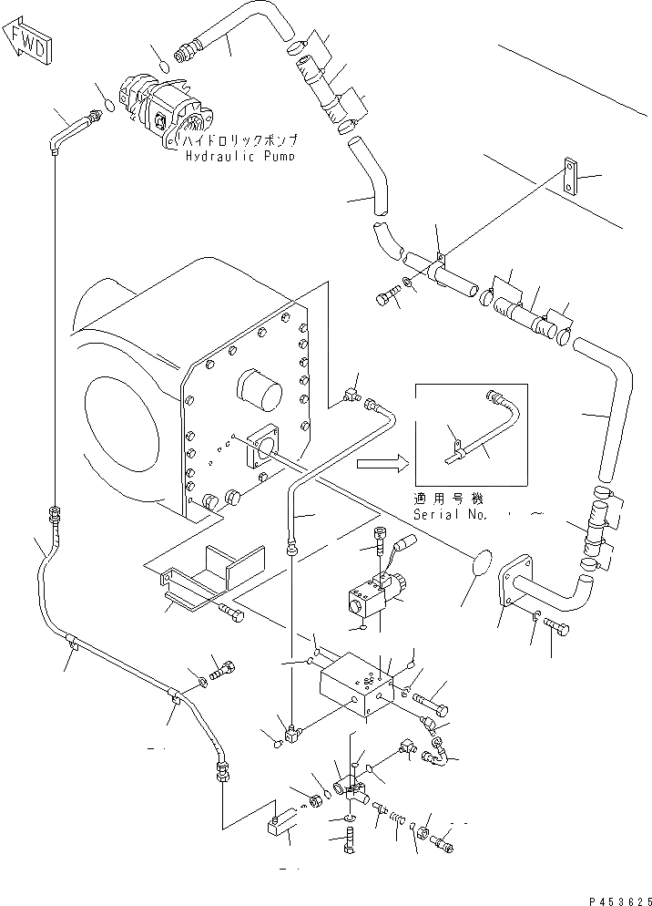 Схема запчастей Komatsu GD623A-1 - бЛОК. ДИФФЕРЕНЦИАЛА ТРУБЫ (ДЛЯ бЛОК. ДИФФЕРЕНЦИАЛА) СИЛОВАЯ ПЕРЕДАЧА