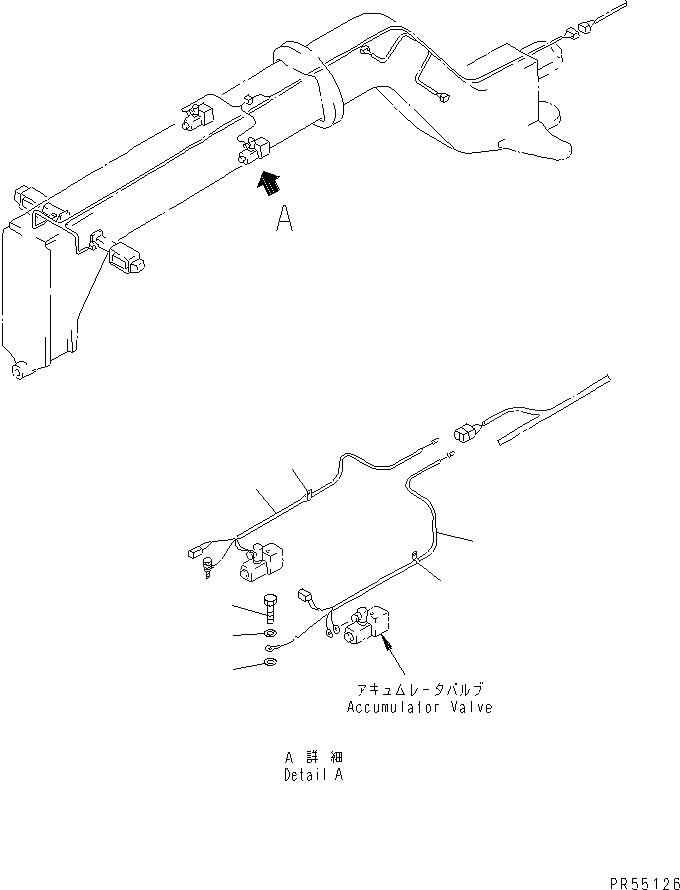 Схема запчастей Komatsu GD625A-1 - ОТВАЛ АККУМУЛЯТОР ЭЛЕКТРОПРОВОДКА КОМПОНЕНТЫ ДВИГАТЕЛЯ И ЭЛЕКТРИКА