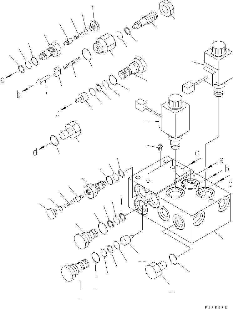 Схема запчастей Komatsu GD655-3Y - ГЛАВН. КОНТРОЛЬНЫЙ КЛАПАН(ВНУТР. ЧАСТИ) (ДЛЯ ПОДЪЕМА ОТВАЛАЫ¤ ПРАВ.) (С SCA RIFIER¤ НАКЛОНЯЕМ. И РЫХЛИТЕЛЬ) ГИДРАВЛИКА